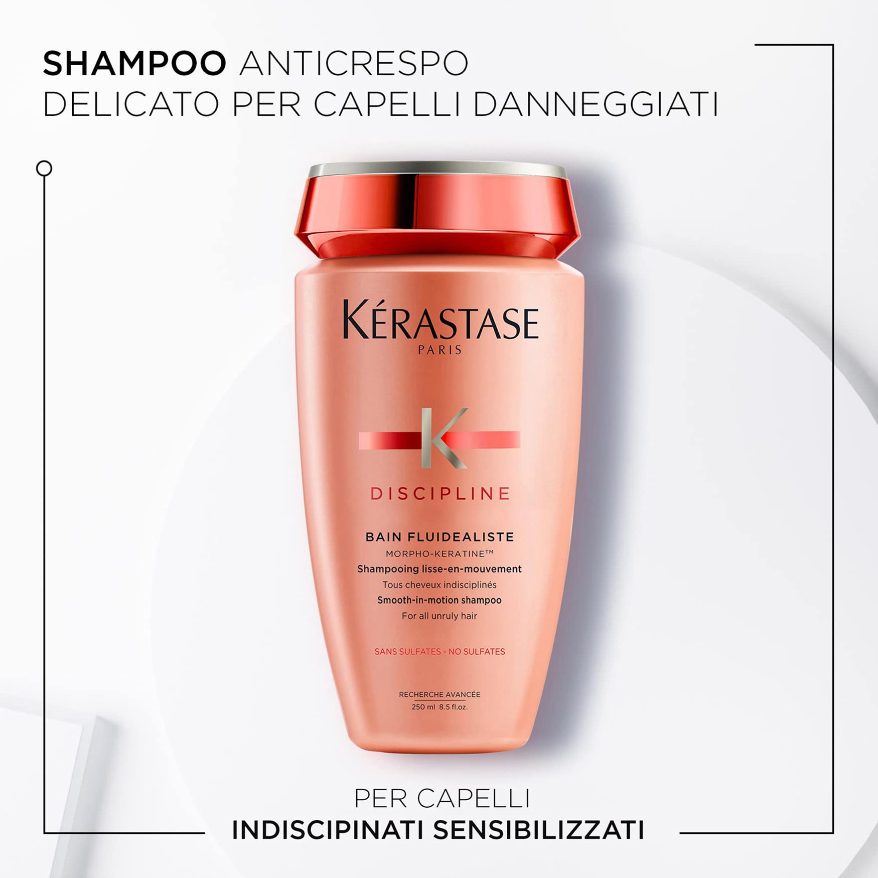 Discipline Sulfate-Free Smoothing Shampoo for Frizzy Hair